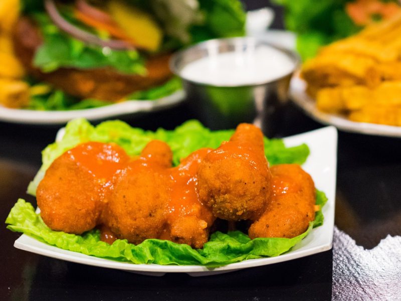 Wing King is serving up vegan options including vegan wings made in house! For more vegan restaurants in Las Vegas, visit www.vegansbaby.com/vegansbaby2018