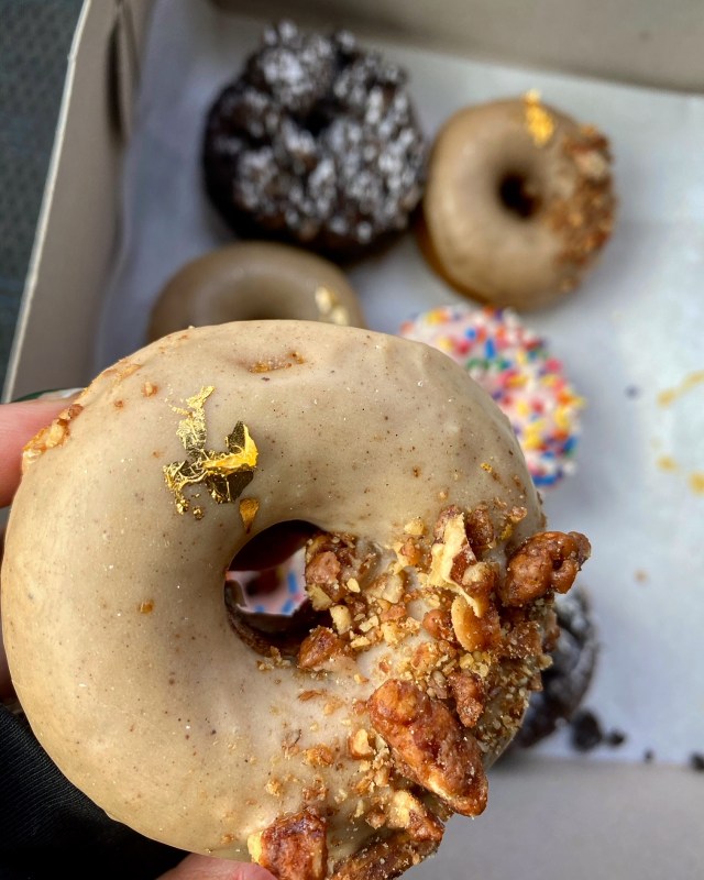Celebrate National Donut Day with vegan donuts in Las Vegas. For more vegan food in Las Vegas visit www.vegansbaby.com