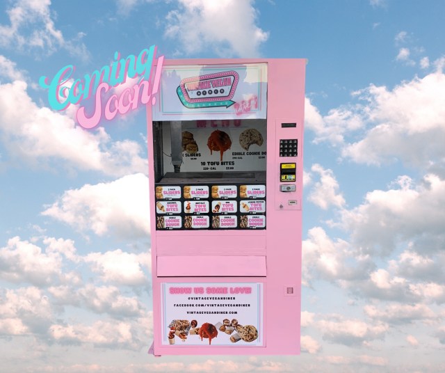Vintage Vegan Diner Vending Machine is first vegan vending machine in Las Vegas. For more vegan dining news visit www.vegansbaby.com