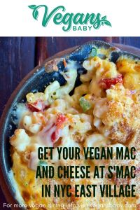 S'MAC is a vegan-friendly restaurant in New York City's East Village serving vegan mac and cheese. For more vegan dining in New York City visit www.vegansbaby.com