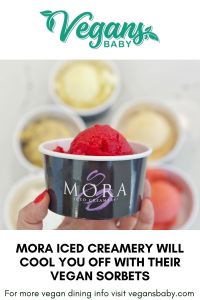 Mora Iced Creamery is a vegan-friendly ice cream shop in Las Vegas. For more vegan dining visit www.vegansbaby.com