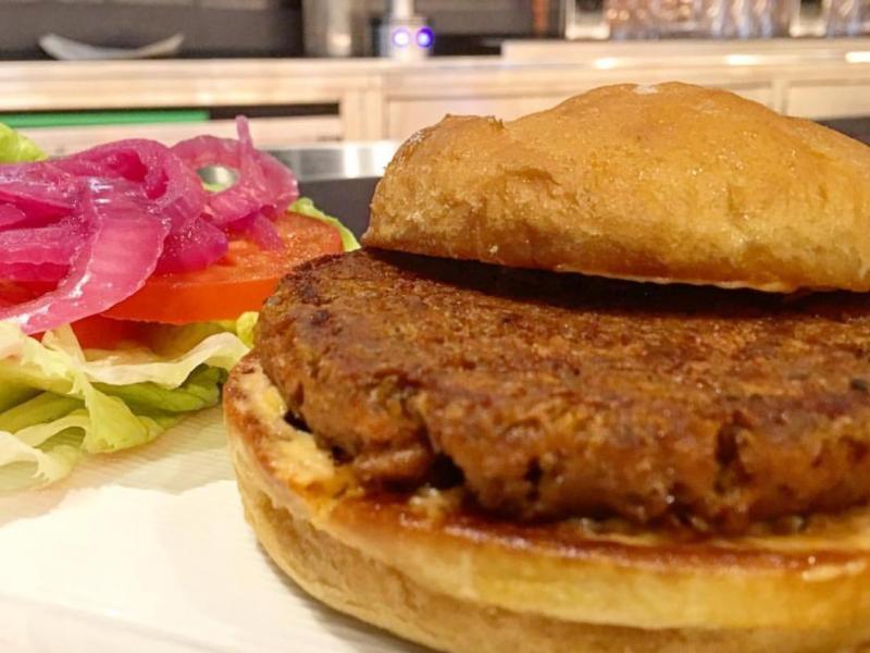 Whole Foods' LV Bar in Town Square offers the Beyond Meat Burger, as well as a variety of other vegan dishes and a fantastic happy hour. For more vegan options in Las Vegas, visit www.vegansbaby.com/vegansbaby2018