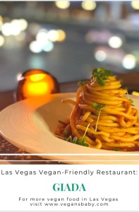 Giada is a vegan-friendly restaurant in Las Vegas at The Cromwell Hotel on The Strip. For more vegan options visit www.vegansbaby.com