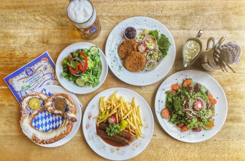Hofbrauhaus Las Vegas has German vegan food. For more vegan dining options in Las Vegas, visit www.vegansbaby.com/vegansbaby2018