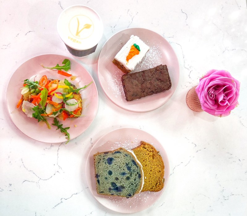 Summerlin's Cafe Lola offers vegan items including toast, pastries and coffee and tea creations. For more vegan options in Las Vegas, visit www.vegansbaby.com/vegansbaby2018