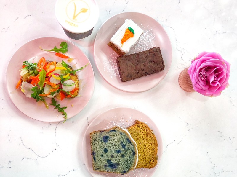 Summerlin's Cafe Lola offers vegan items including toast, pastries and coffee and tea creations. For more vegan options in Las Vegas, visit www.vegansbaby.com/vegansbaby2018