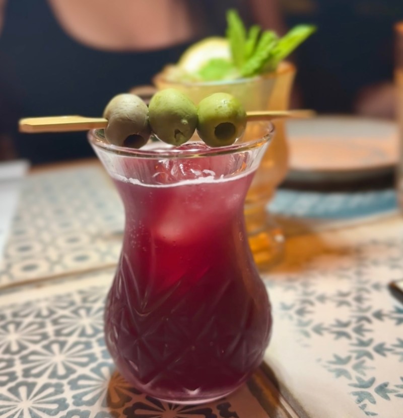 Tinto de verano, one of the cocktails offered for $10 at Al-Andalus in East Village, NYC