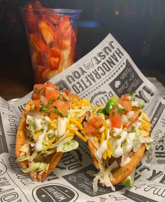 Five dishes to order at Taco Dive Bar, the all-vegan gaming bar in Las Vegas. For more vegan dining visit www.vegansbaby.com