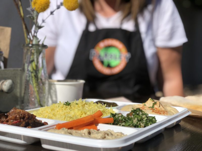 Parsley Modern Mediterranean has many vegan options in Las Vegas. For more vegan dining in Las Vegas, visit www.vegansbaby.com/vegansbaby2018