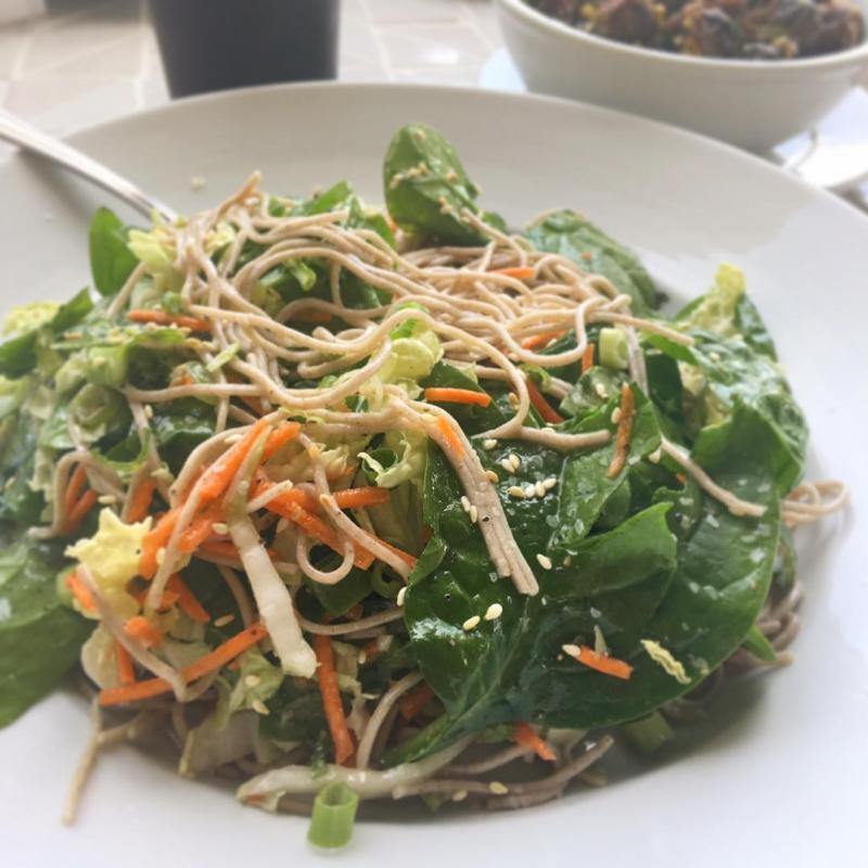 Daily Kitchen in Las Vegas has a few vegan dishes. For more vegan options in Las Vegas, visit www.vegansbaby.com/vegansbaby2018