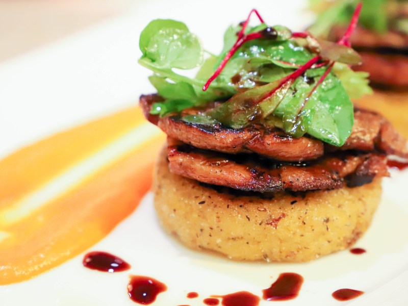 Factory Kitchen in Restaurant Row at The Venetian offers seasonal vegan dishes. For more vegan dining in Las Vegas, visit www.vegansbaby.com