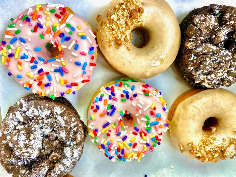 Celebrate National Donut Day with vegan donuts in Las Vegas. For more vegan food in Las Vegas visit www.vegansbaby.com