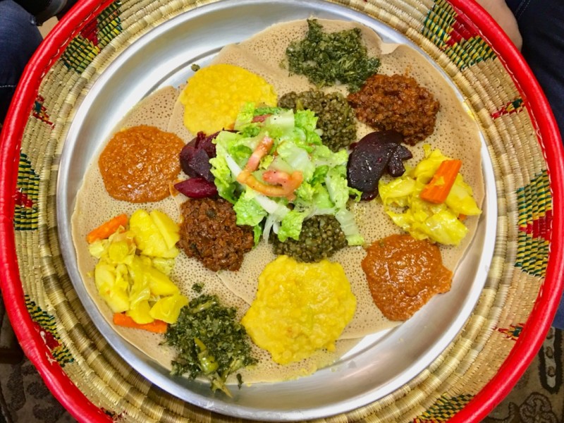Lucy's Ethiopian offers vegan Ethiopian food and is open late-night in Las Vegas. For more vegan dining in Las Vegas, visit www.vegansbaby.com/vegansbaby2018