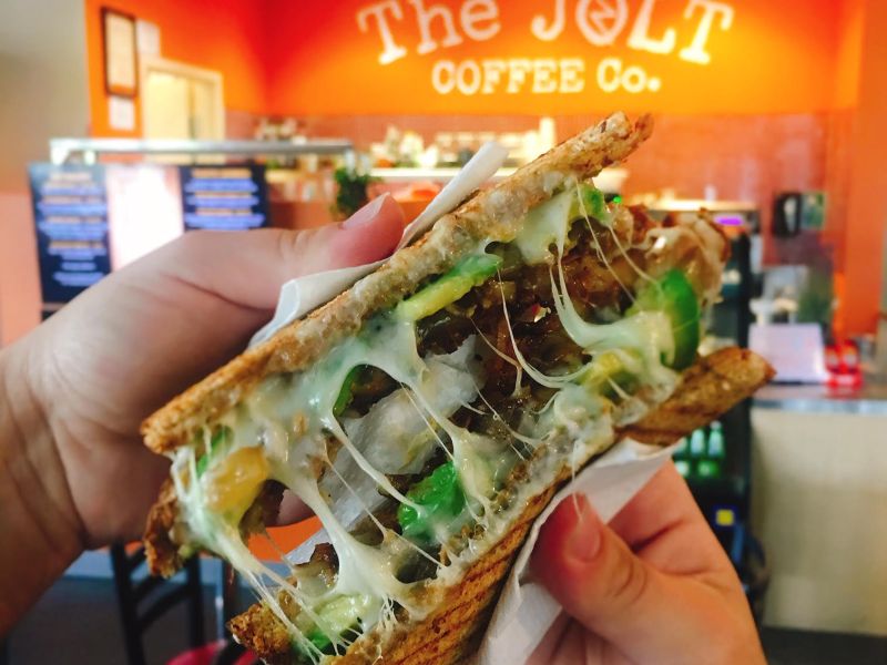 JOLT is a vegan-friendly coffee shop located in The Center in Las Vegas. For more vegan dining, visit www.vegansbaby.com