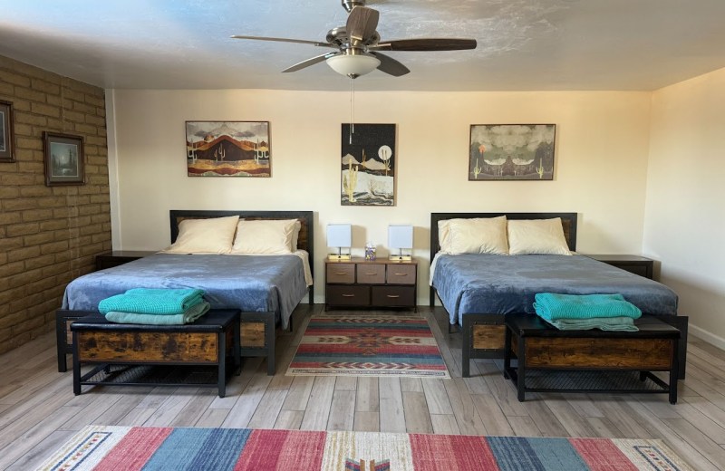 A room at the vegan inn in Arizona, Rancho Vegano