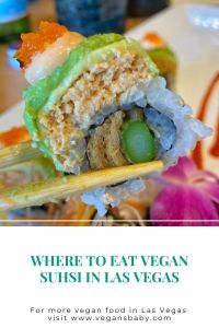 A guide to vegan sushi in Las Vegas For more vegan guides visit www.vegansbaby.com