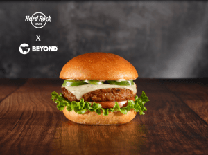 Beyond Meat plant-based burger at Hard Rock Cafe