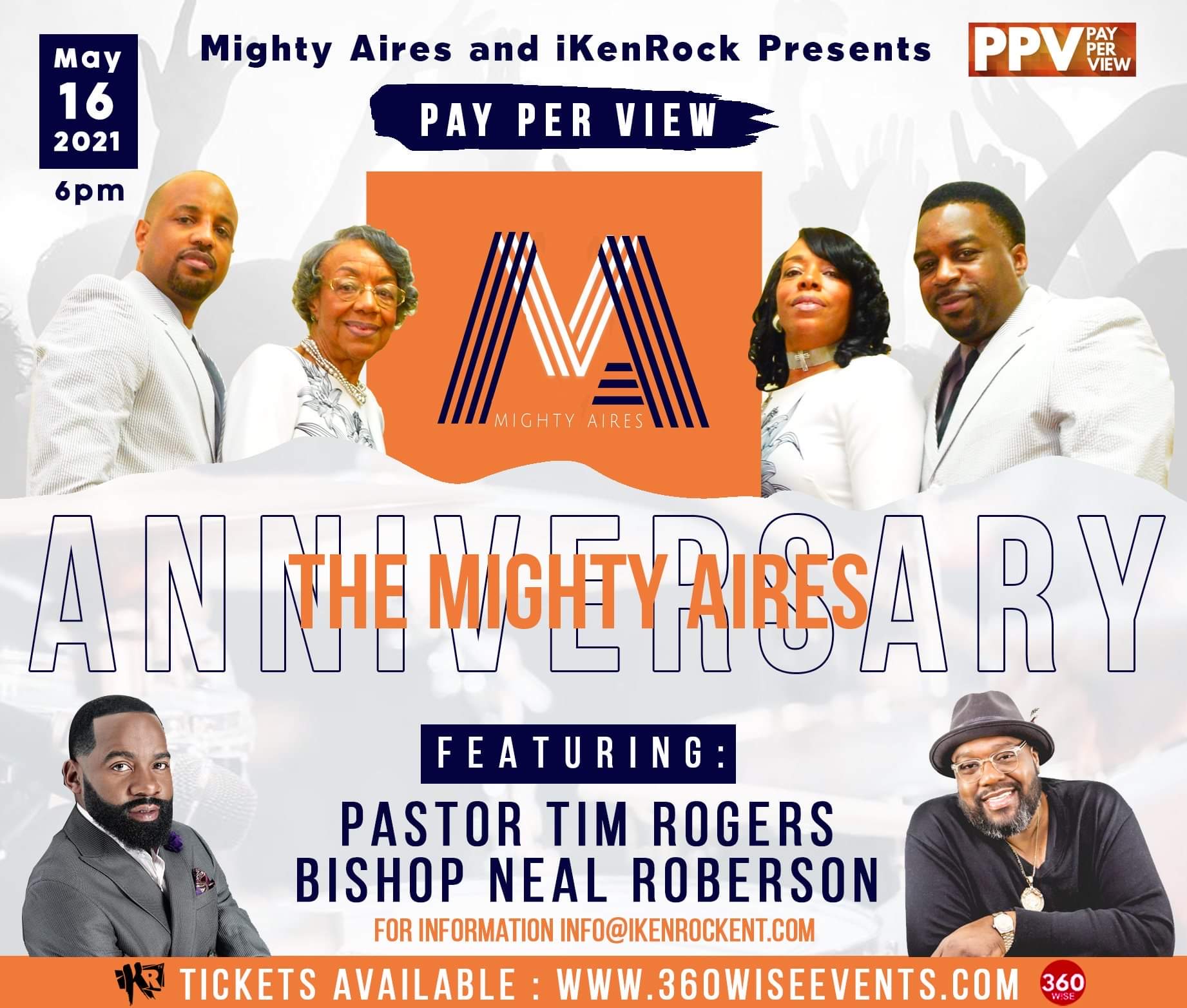 Pay Per View Mighty Aires Anniversary feat Pastor Tim Rodgers and Bishop Neal Roberson